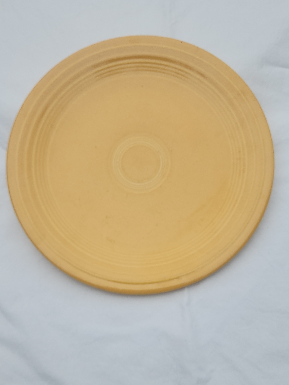 Vintage Fiesta Yellow Dinner Plate, 9 Inch